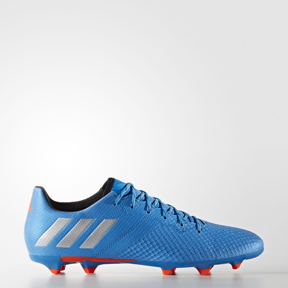 Adidas Messi 16.3 Firm Ground - ποδοσφαιρικα παπουτσια ανδρικα - Μπλε/Ασημι/Μαυρα,Μέγεθος: EU 36 – 5